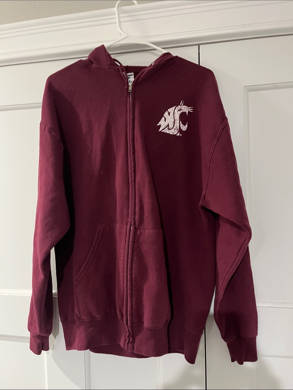 WSU Maroon Women’s Full-Zip Hoodie Jacket